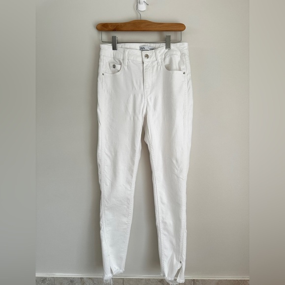 Zara White Skinny Jeans Classic Style - Picture 1 of 5